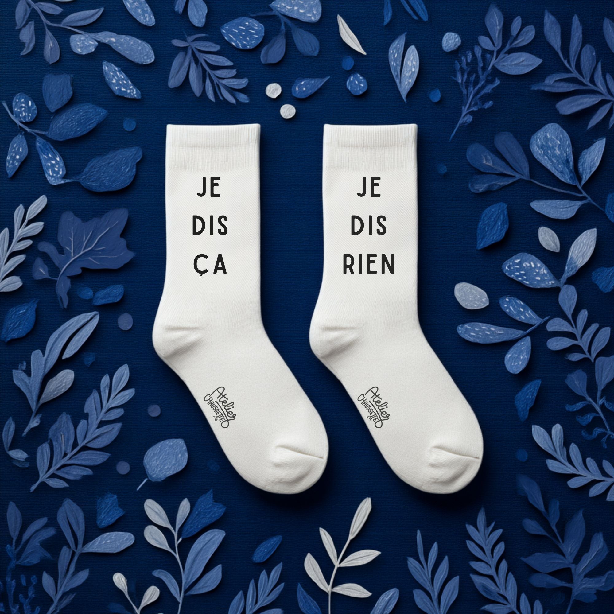 Chaussettes "Je dis ça je dis rien"