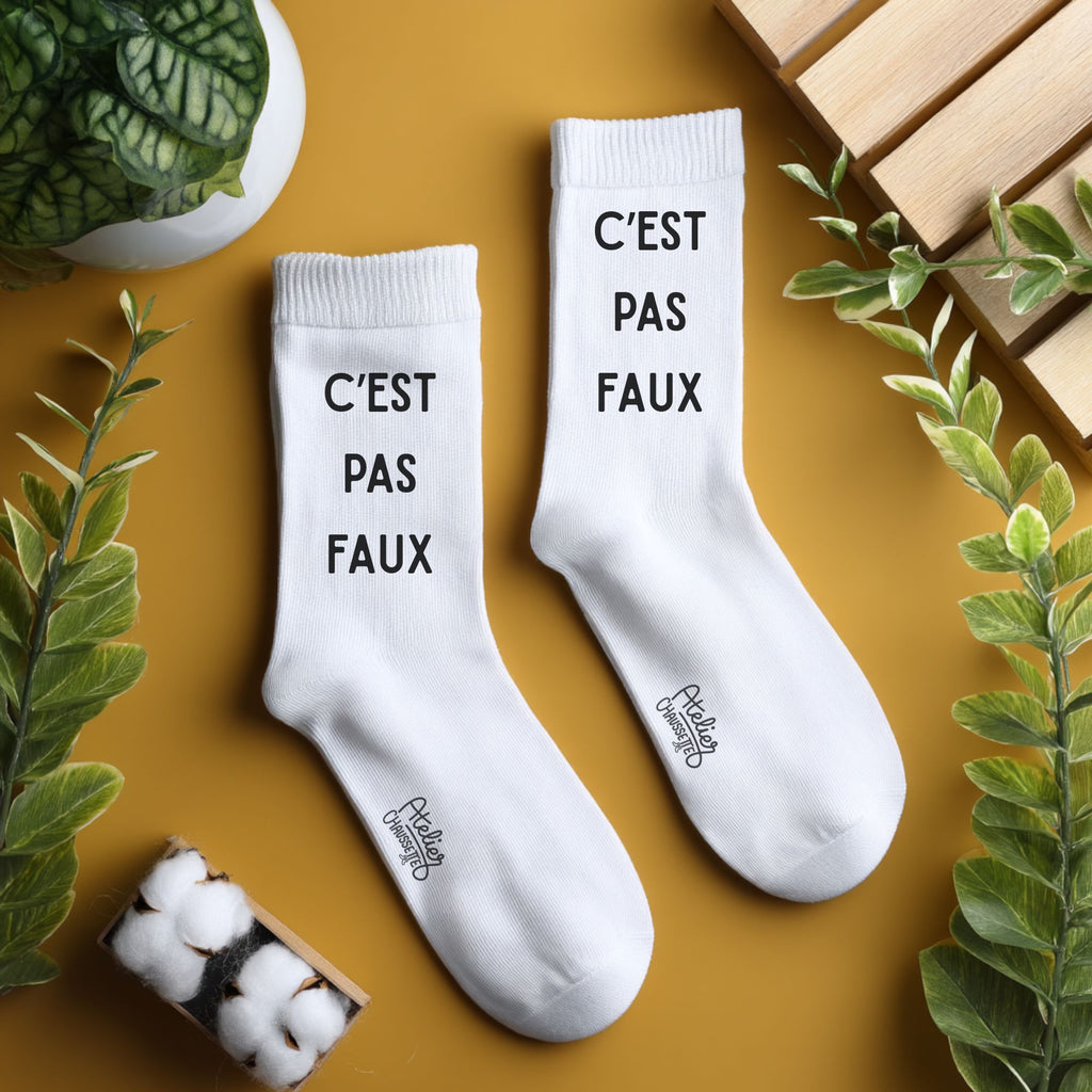 Chaussettes "C'est pas faux"