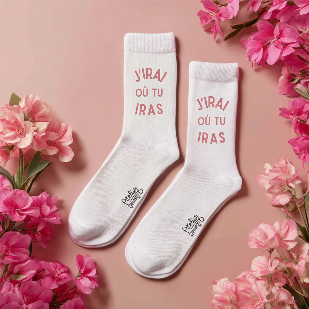 Chaussettes "J'irai où tu iras"