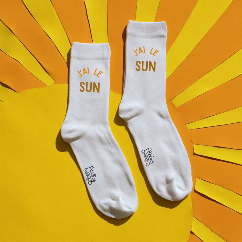 Chaussettes "J'ai le sun"