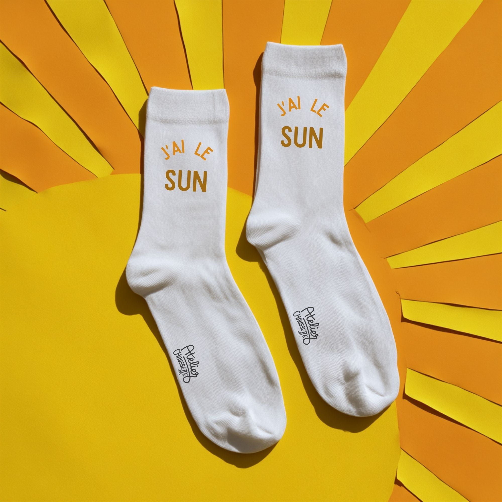 Chaussettes "J'ai le sun"