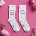 Chaussettes "Faut pas pousser"