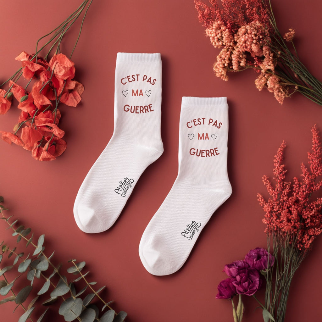 Chaussettes "C'est pas ma guerre"