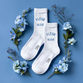 Chaussettes "Fleur bleue"