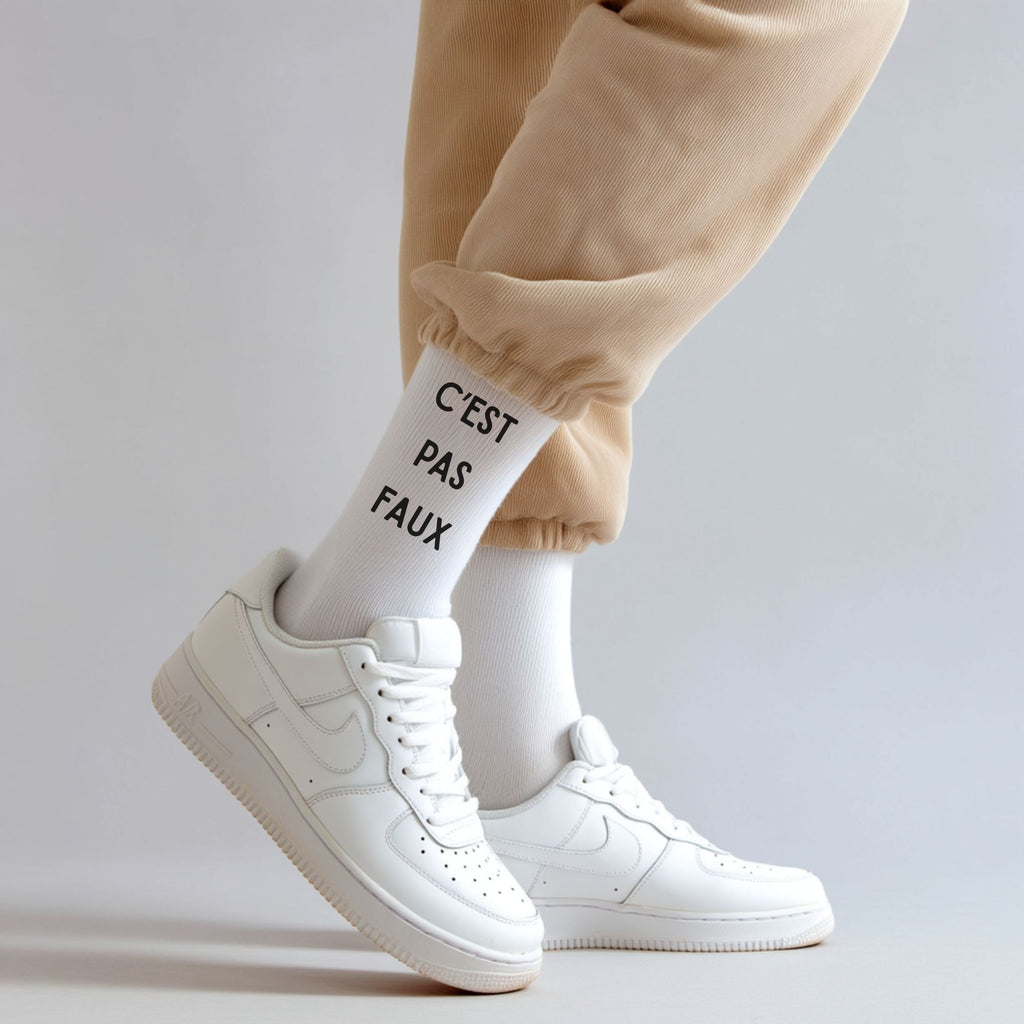 Chaussettes "C'est pas faux"
