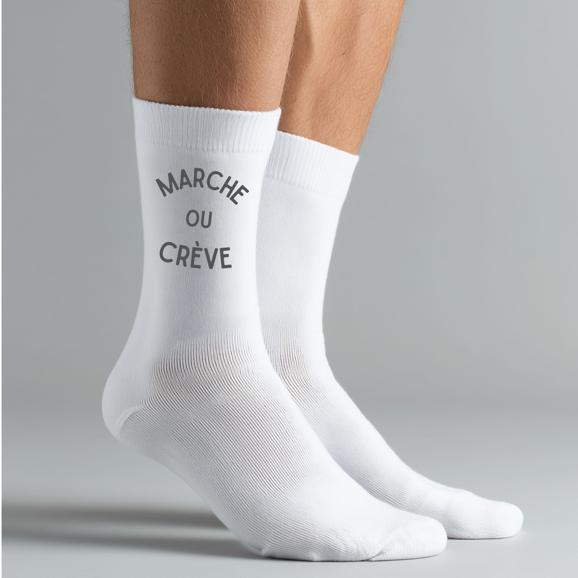 Chaussettes "Marche ou crève"