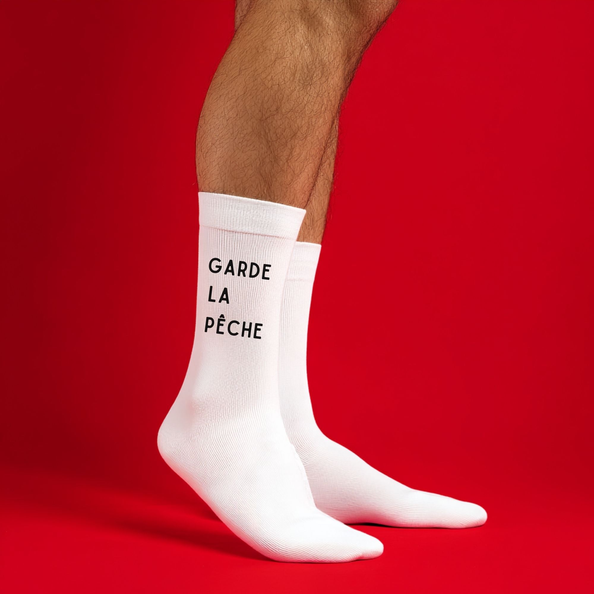 Chaussettes "Garde la pêche"