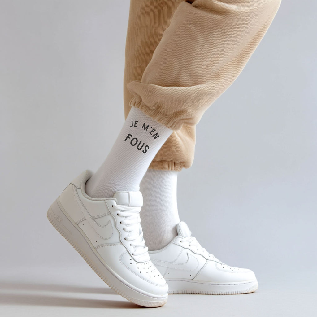 Chaussettes "Je m'en fous"